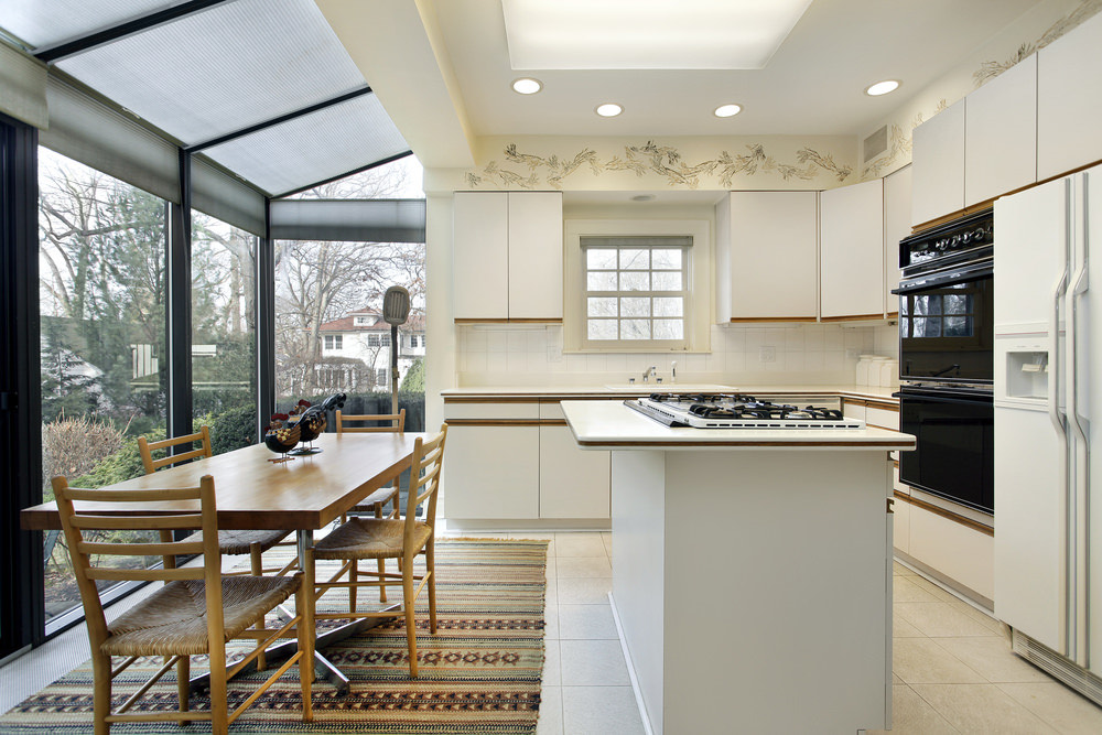 p shaped conservatory kitchen extension